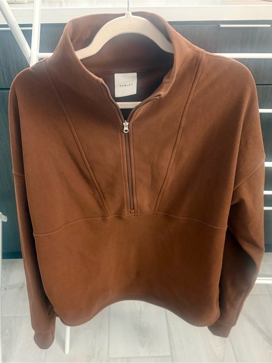Varley Sweaters - Set-Varley Brown Half-Zip Funnel Neck Sweatshirt (S) & matching joggers (M)